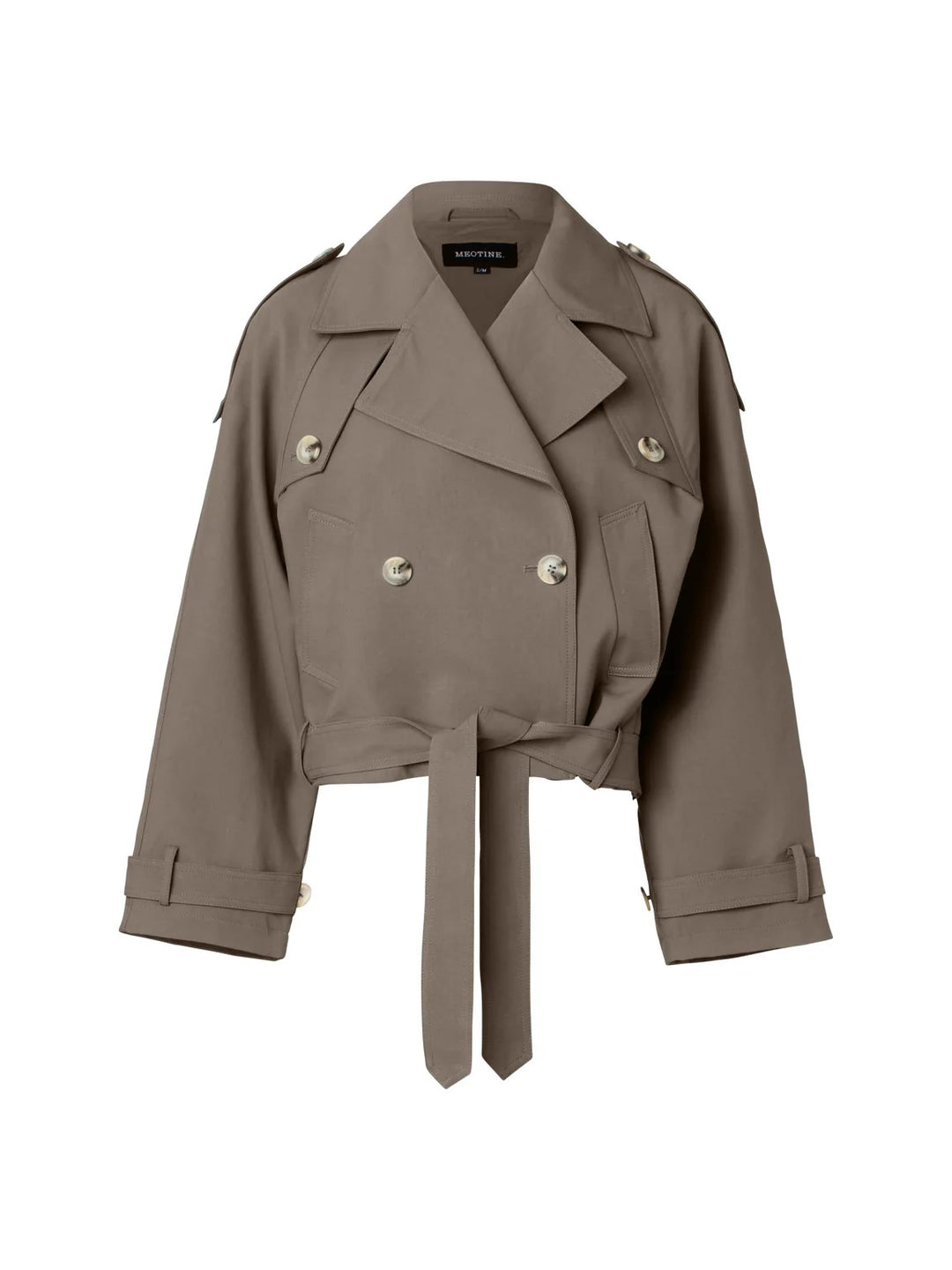 BOBBY CANVAS TRENCH JACKET  Grey Brown
