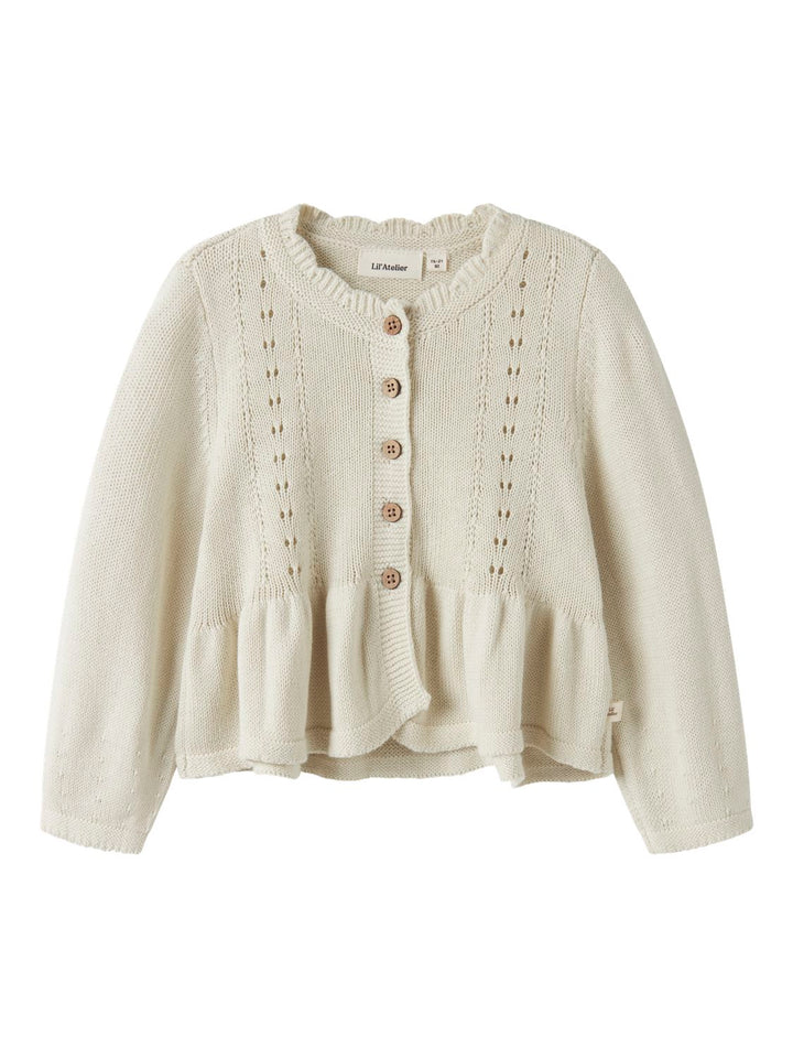 Ramla Rir Ls Short Knit Card Offwhite