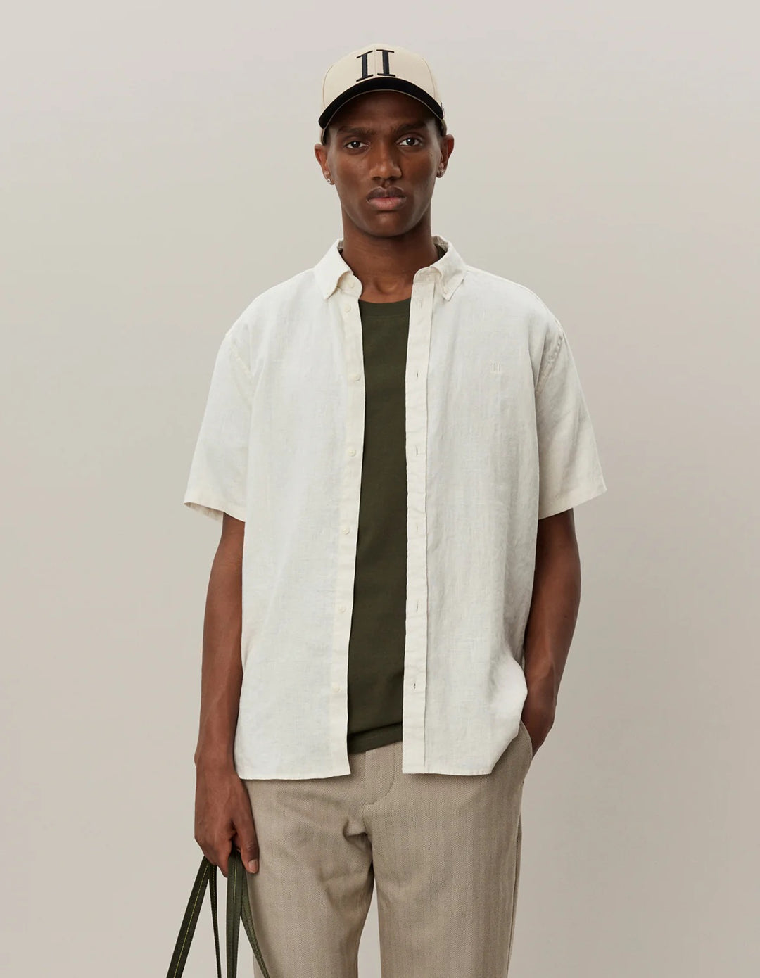 Kris Linen SS Shirt  Ivory