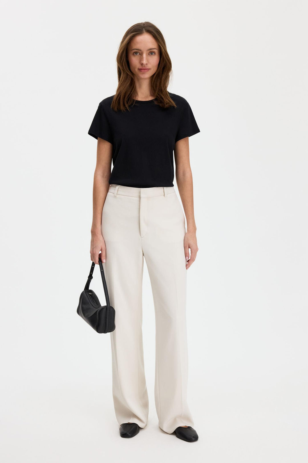 soft cotton tee  Black
