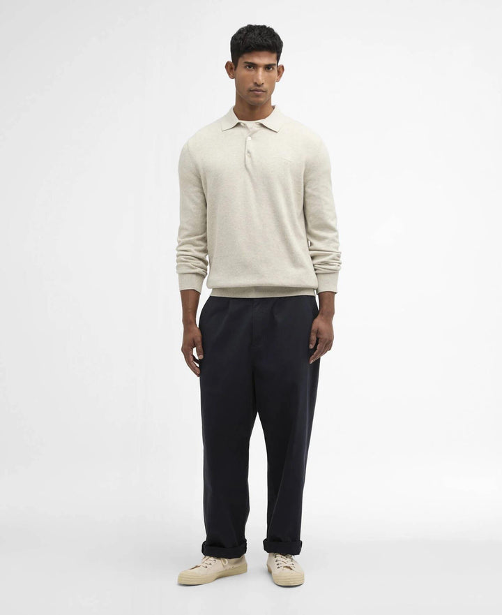 Barbour Pima Knit Polo  Neutral