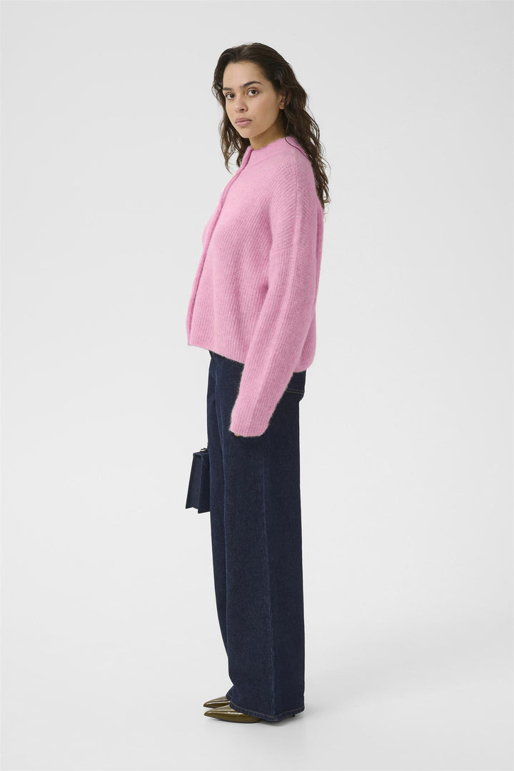 ALPHAGZ SHORT CARDIGAN  Begonia Melange