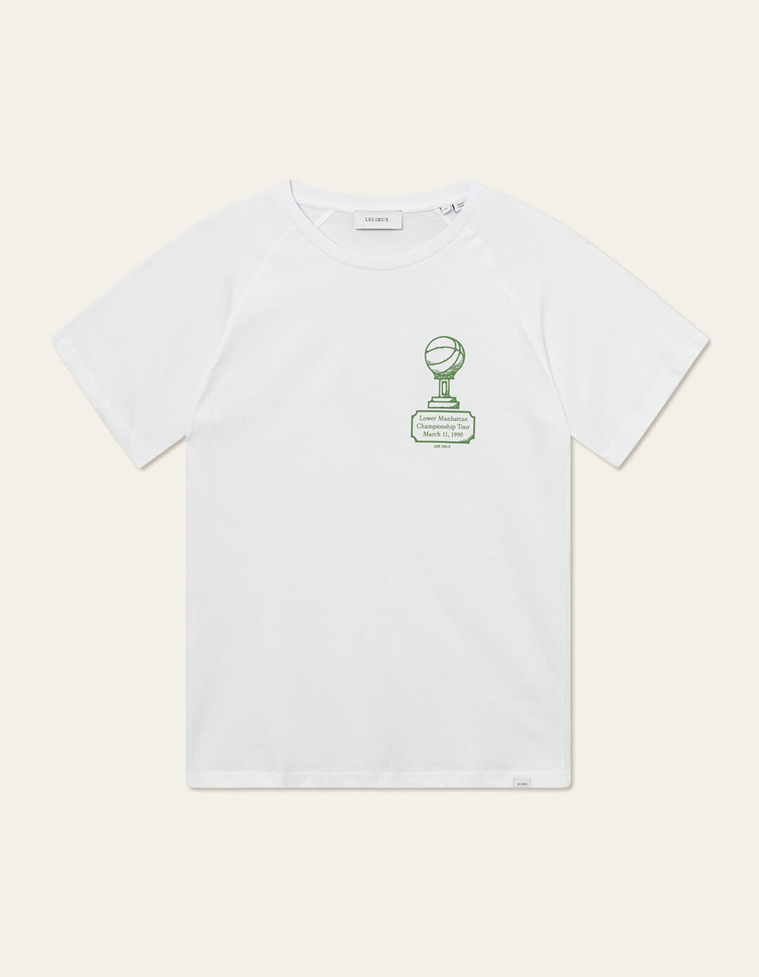 Tournament T-Shirt  White/Vintage Green