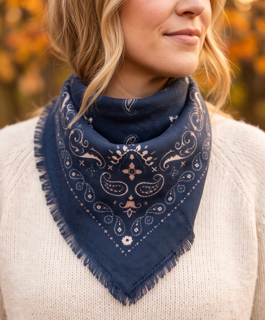 El Paso Bandana Mørk Blå