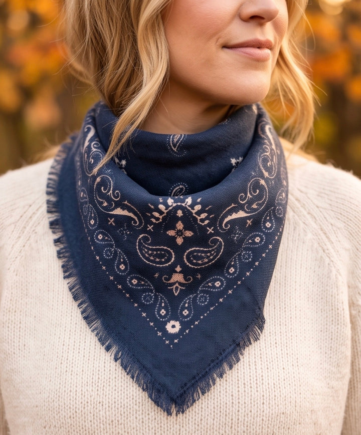 El Paso Bandana Mørk Blå