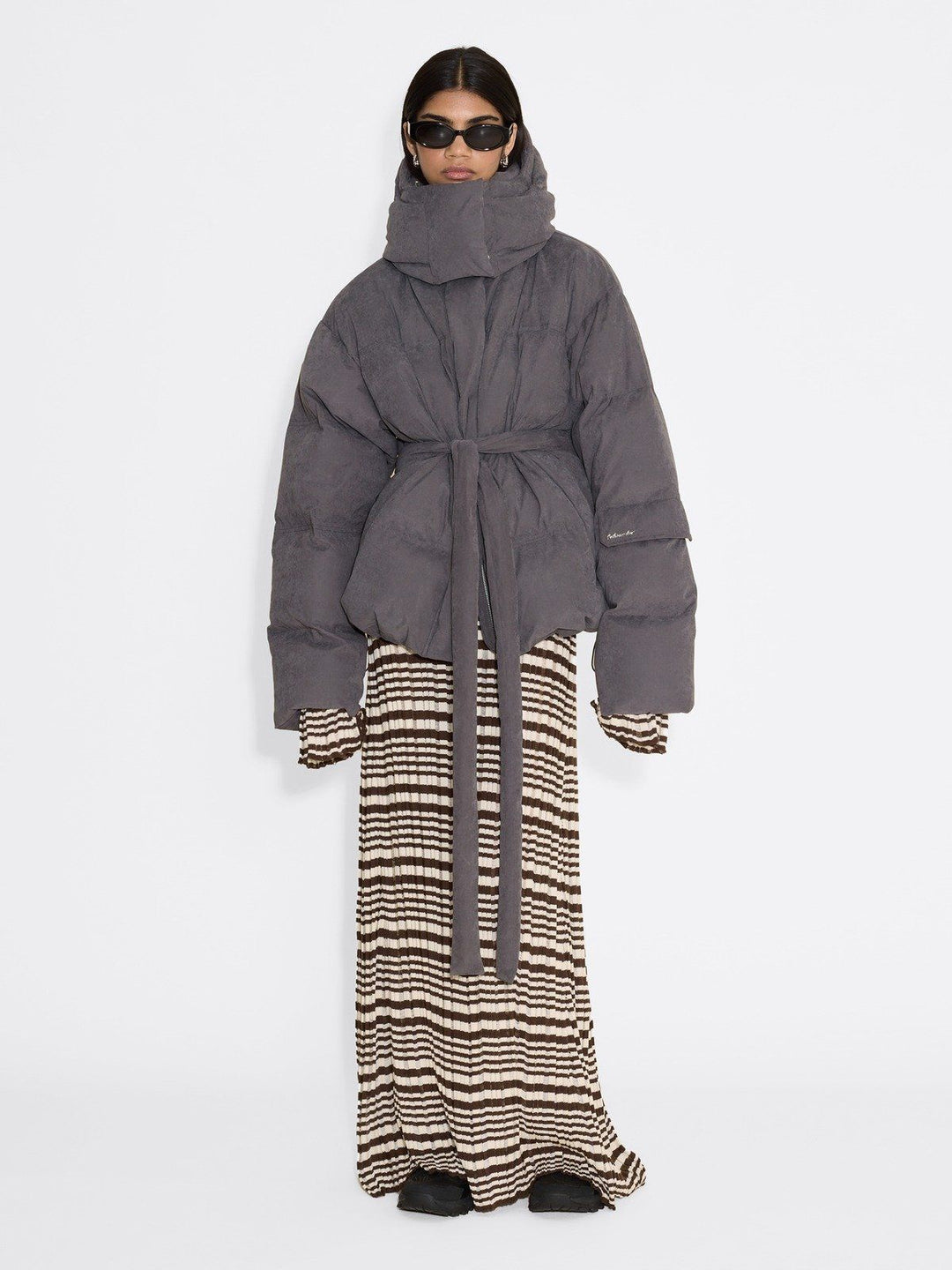 Steilia Brushed Down Jkt  Grey