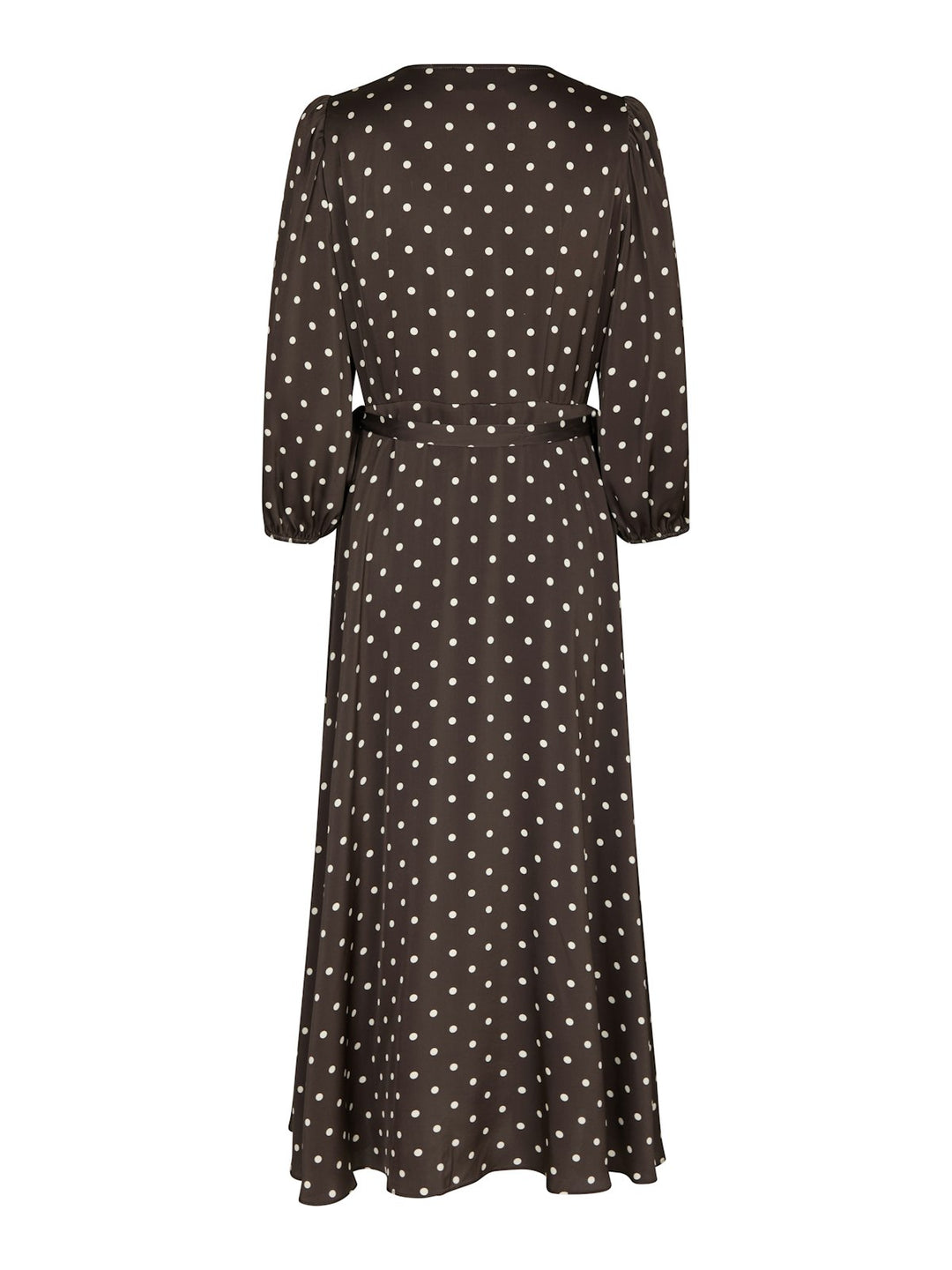 Malinga Dot Dress  Dark Brown