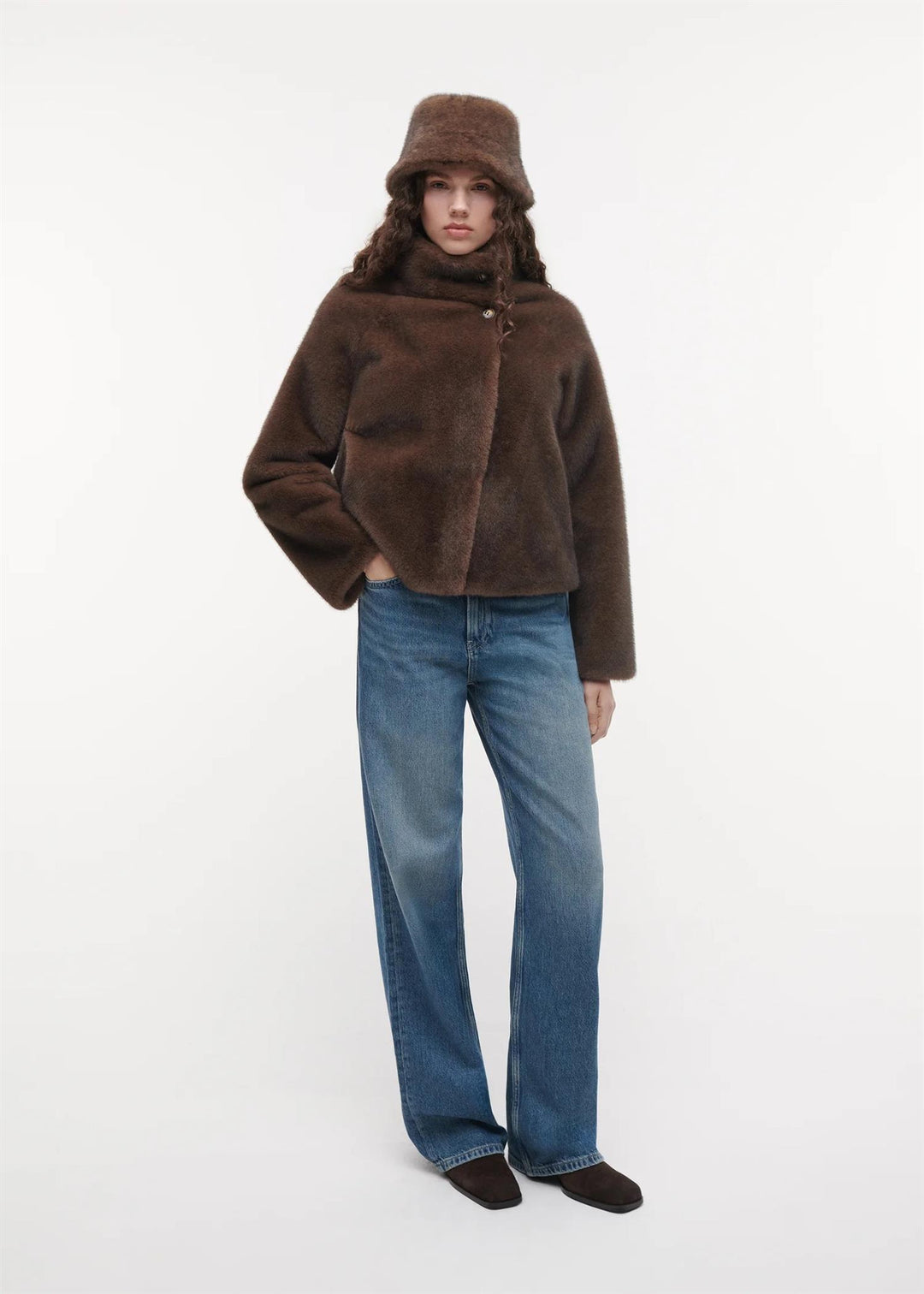 Beau Faux Mink  Choco