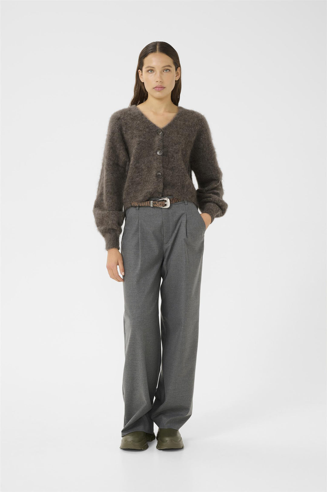 debbie cardigan  Chestnut Melange