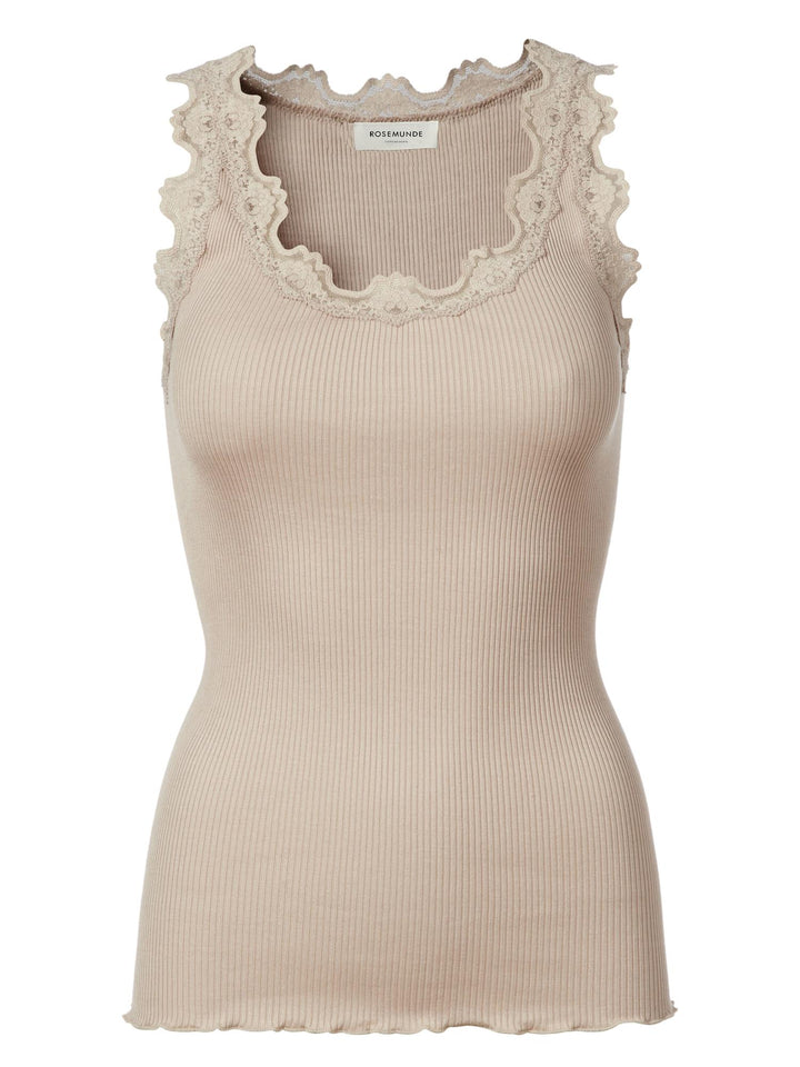 Babette SL U-neck Lace Top  Cacao