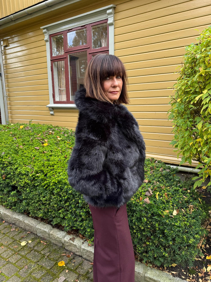 Sofia fake fur jacket  Black