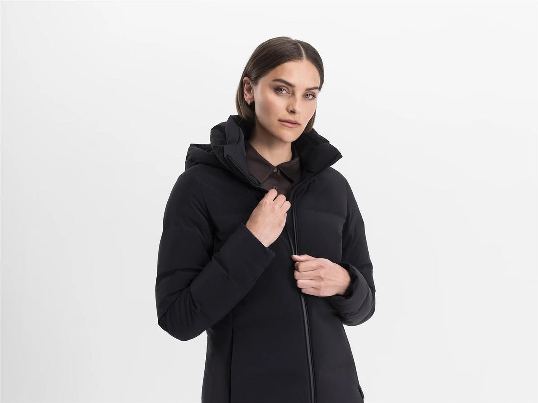 W Enigma Parka Down Collar  Black