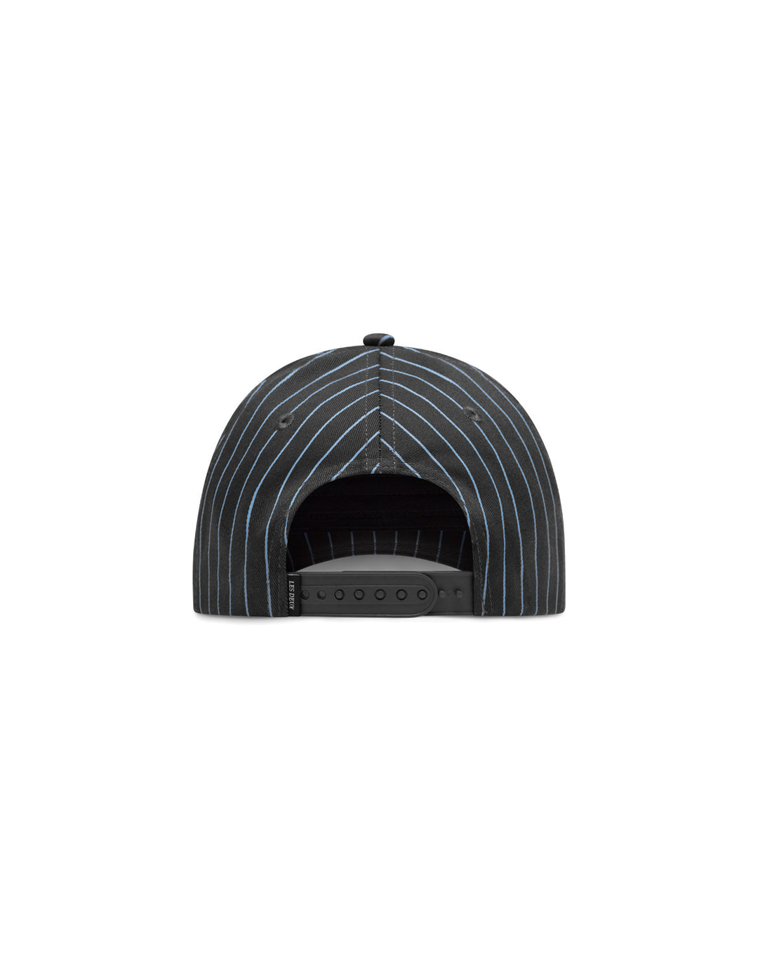Blake W Pinstripe Baseball Cap  Raven Grey