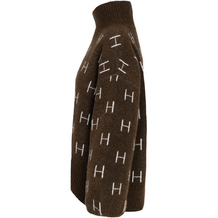 Fam Short Sweater  Dark Earth