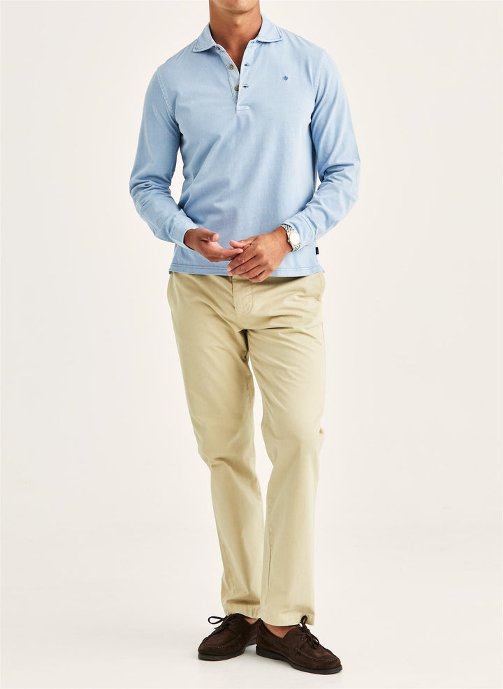 Harland LS Polo Shirt  Blue
