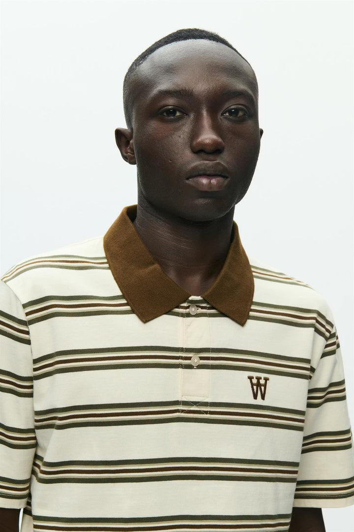 WWColton polo 25381  Desert Palm Stripe