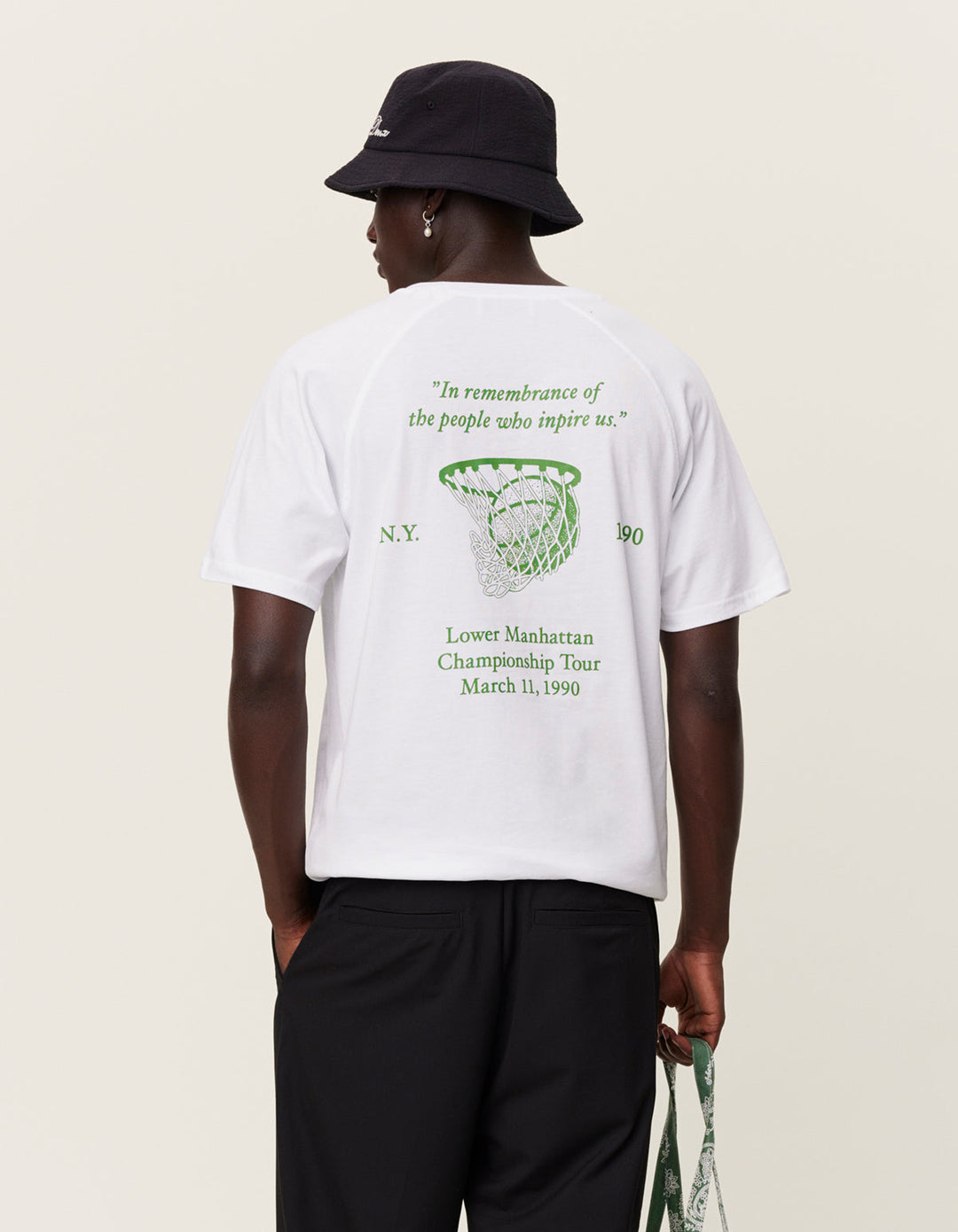 Tournament T-Shirt  White/Vintage Green