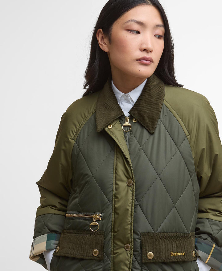 Martha Quilted Jacket  Olive
