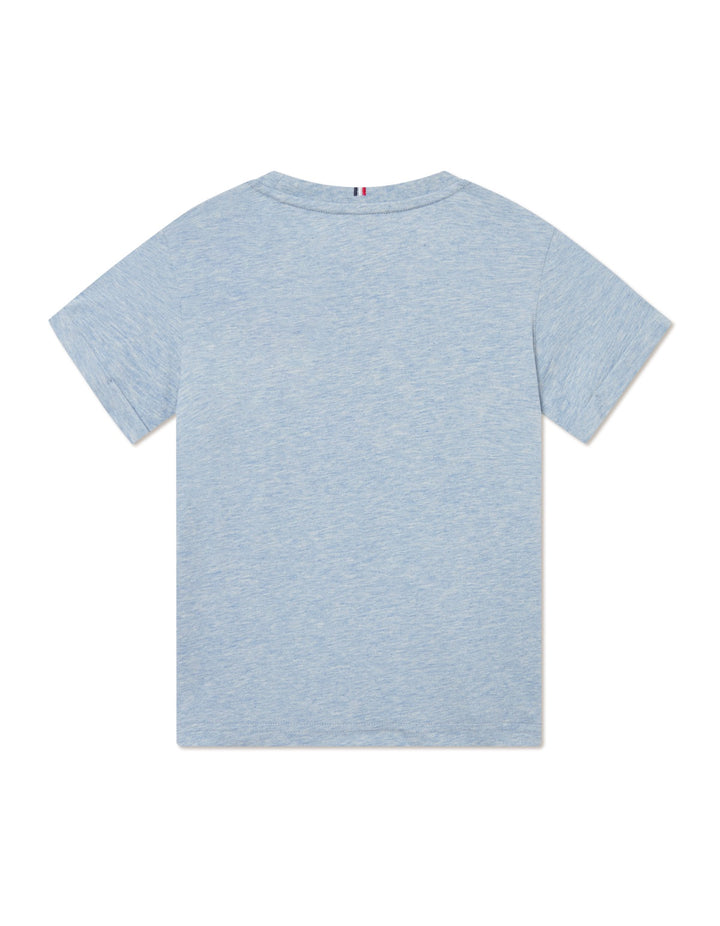 Nørregaard T-Shirt Kids  Xenon Blue Melange/Orange