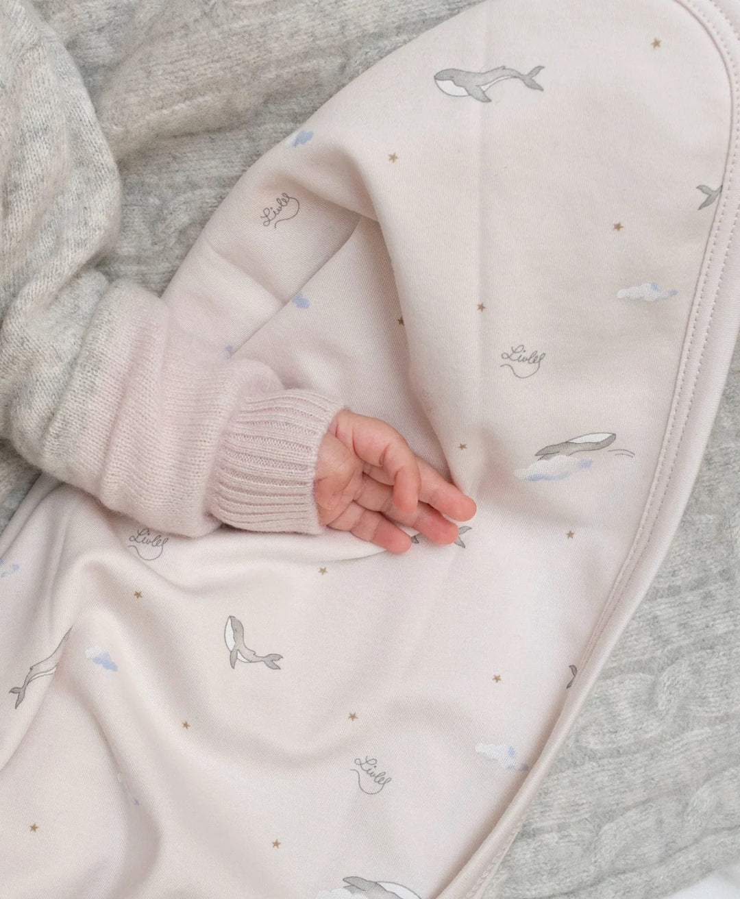 Whales Blanket Pink