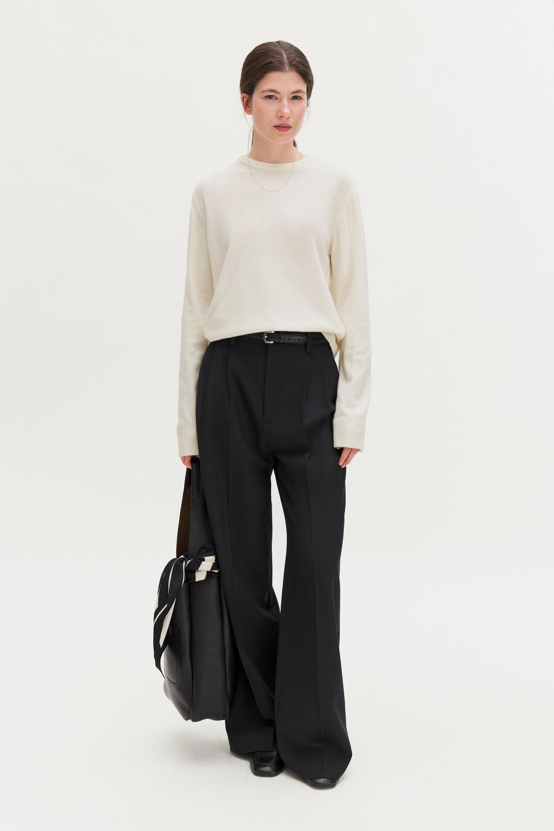 soft wool crewneck sweater  Off-White