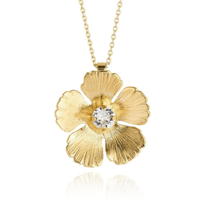MINI ANEMONE NECKLACE GOLD  Crystal