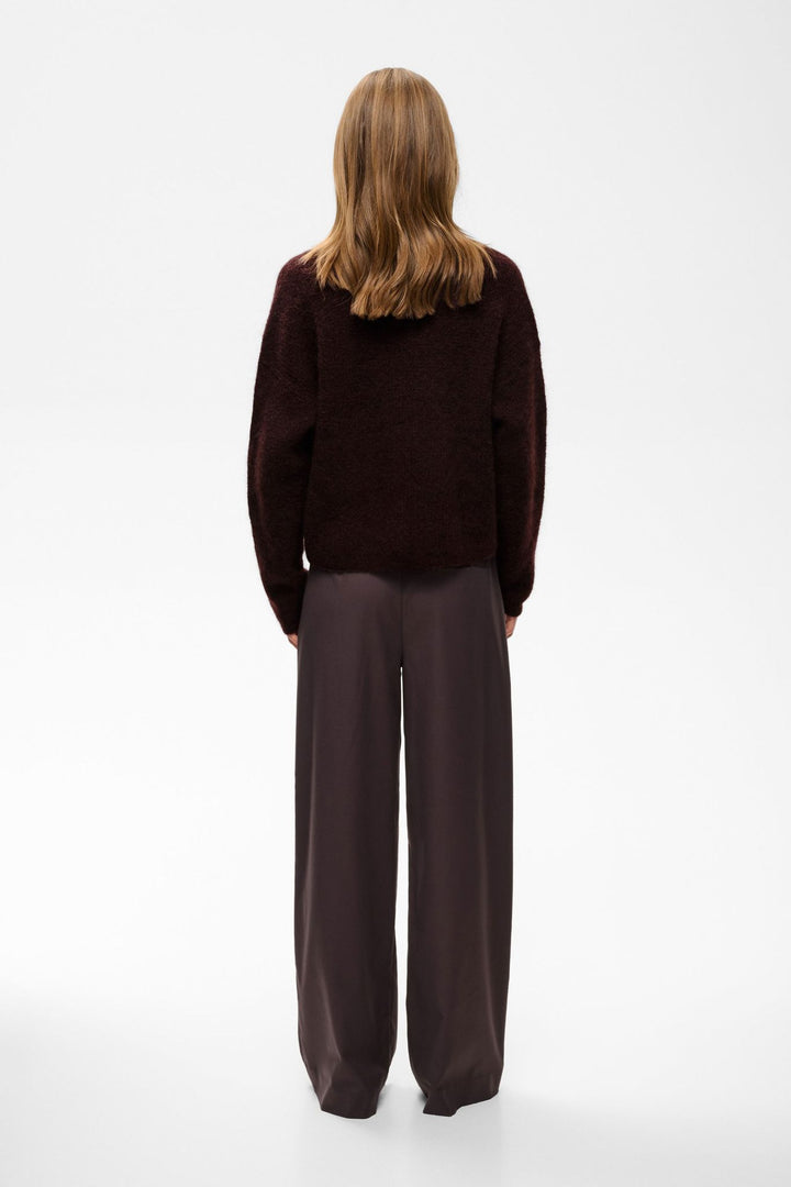 Gzdebbie Cardigan  Plum Melange