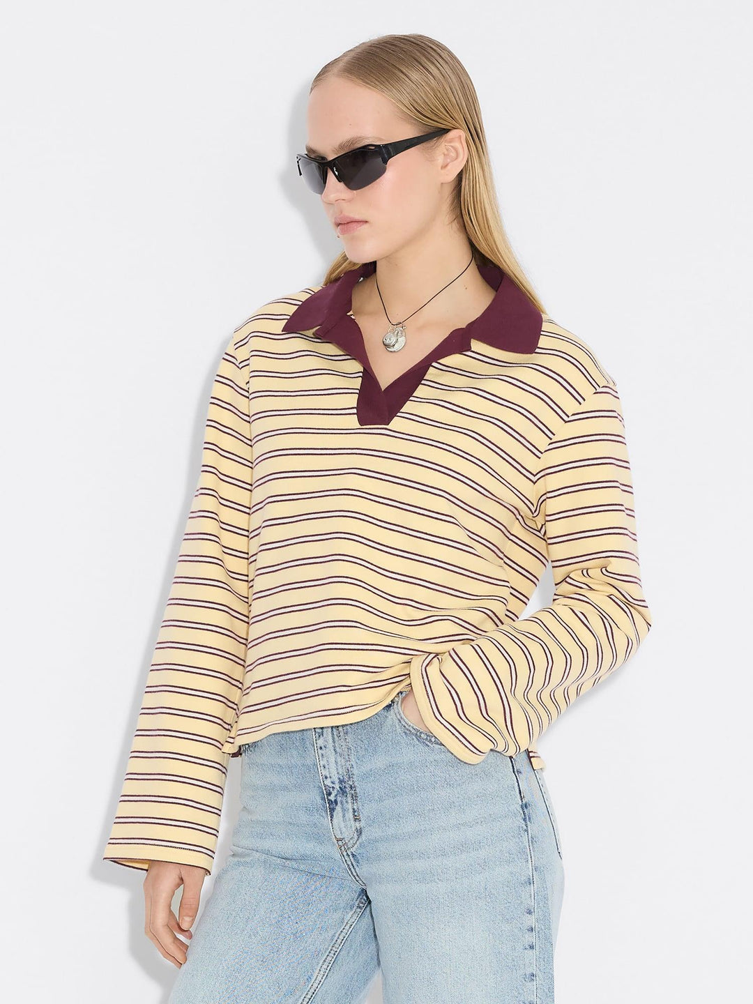Elena Polo  Lt. Yellow Stripe