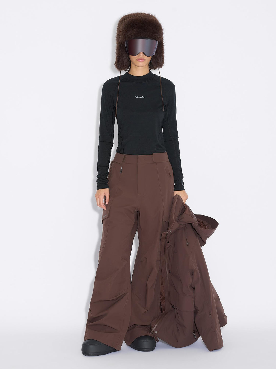 W Tryvann 3l Trousers 25-04_ski  Dk. Brown