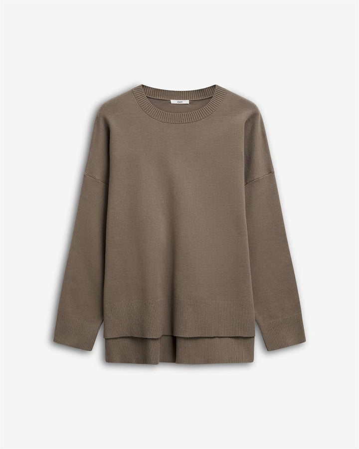 SERGE ROUNDNECK SWEATER  Taupe