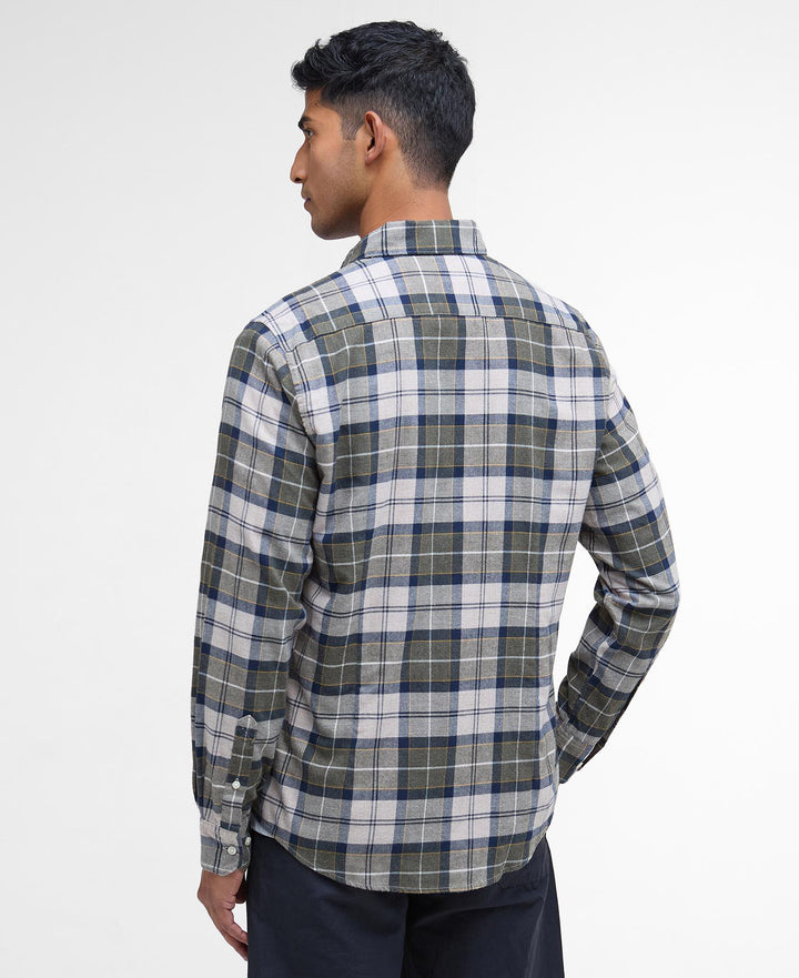 Fortrose Tailored Tartan Shirt  Forest Mist