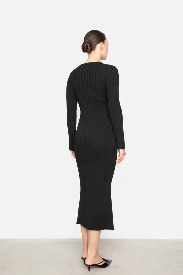 Zaneta Knit Dress  Black