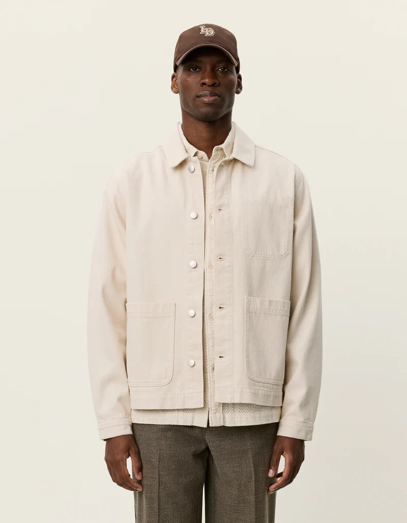 Layton Denim Overshirt  Ivory
