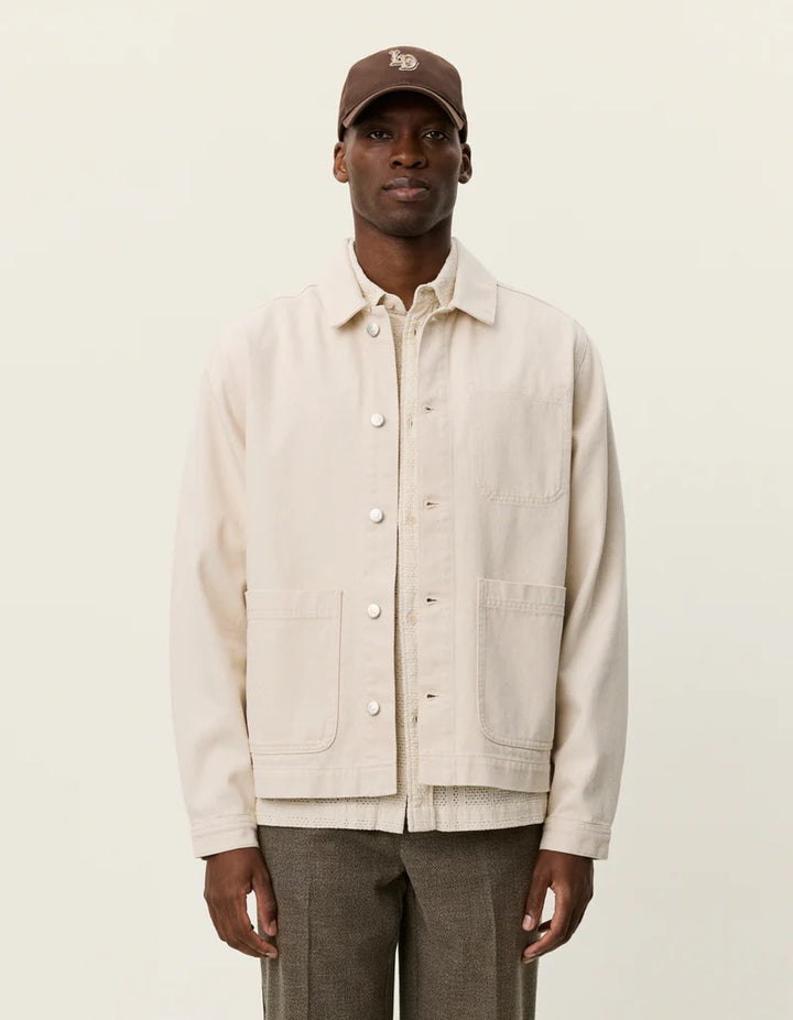 Layton Denim Overshirt  Ivory