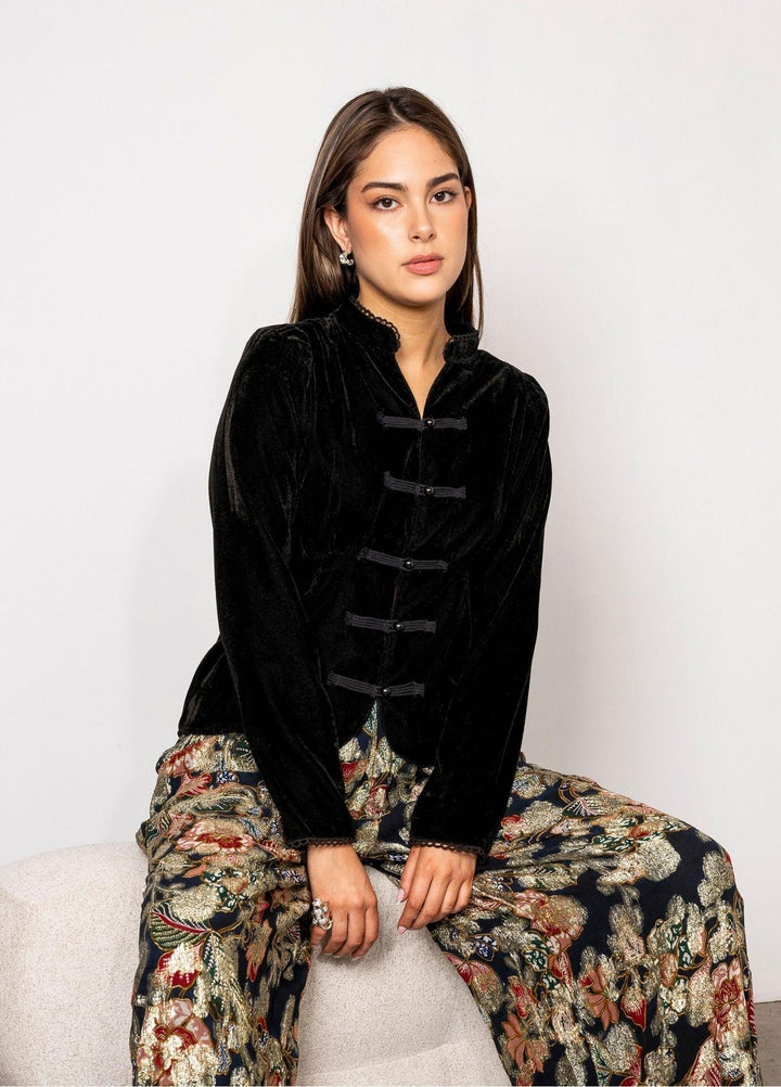 Amora Blouse Velvet Black Velvet Black