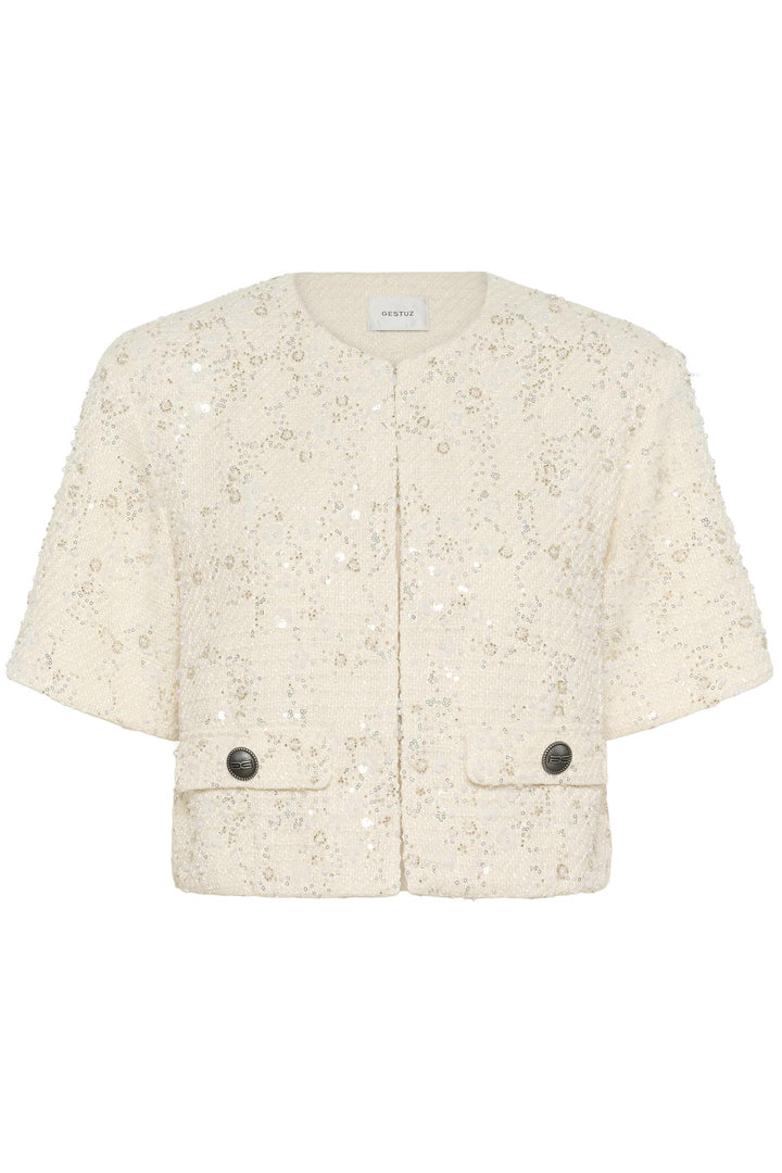 Chanaya SS Jacket  Off White Pearls