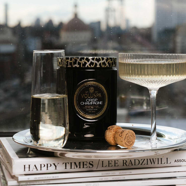 LARGE JAR CANDLE 100 TIM  Crisp Champagne