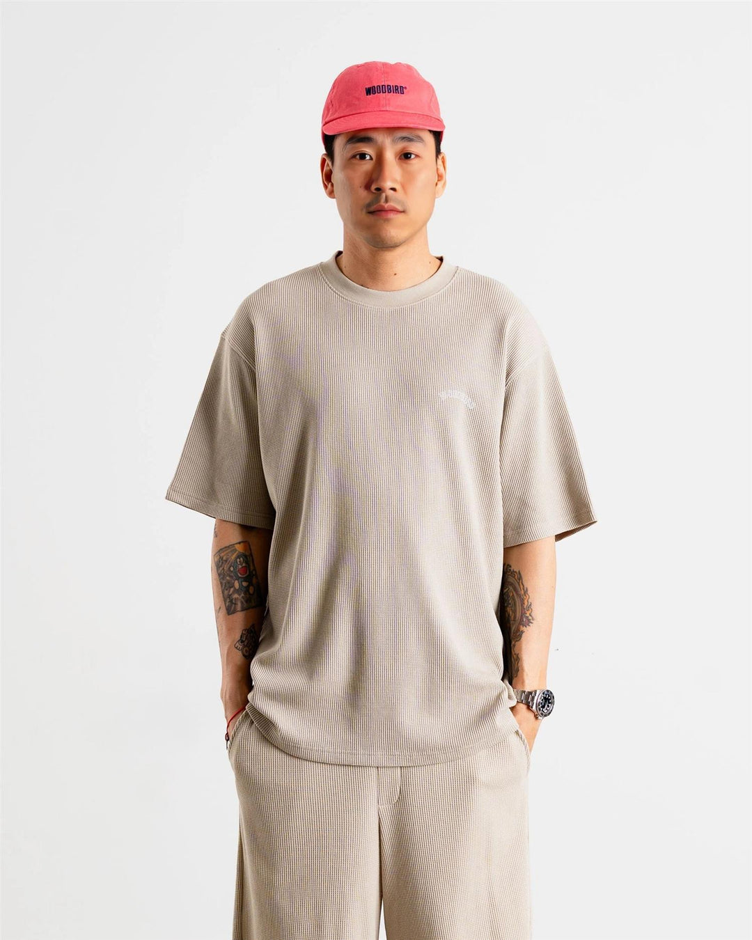 WBBaine Waffel Tee  Taupe Brown
