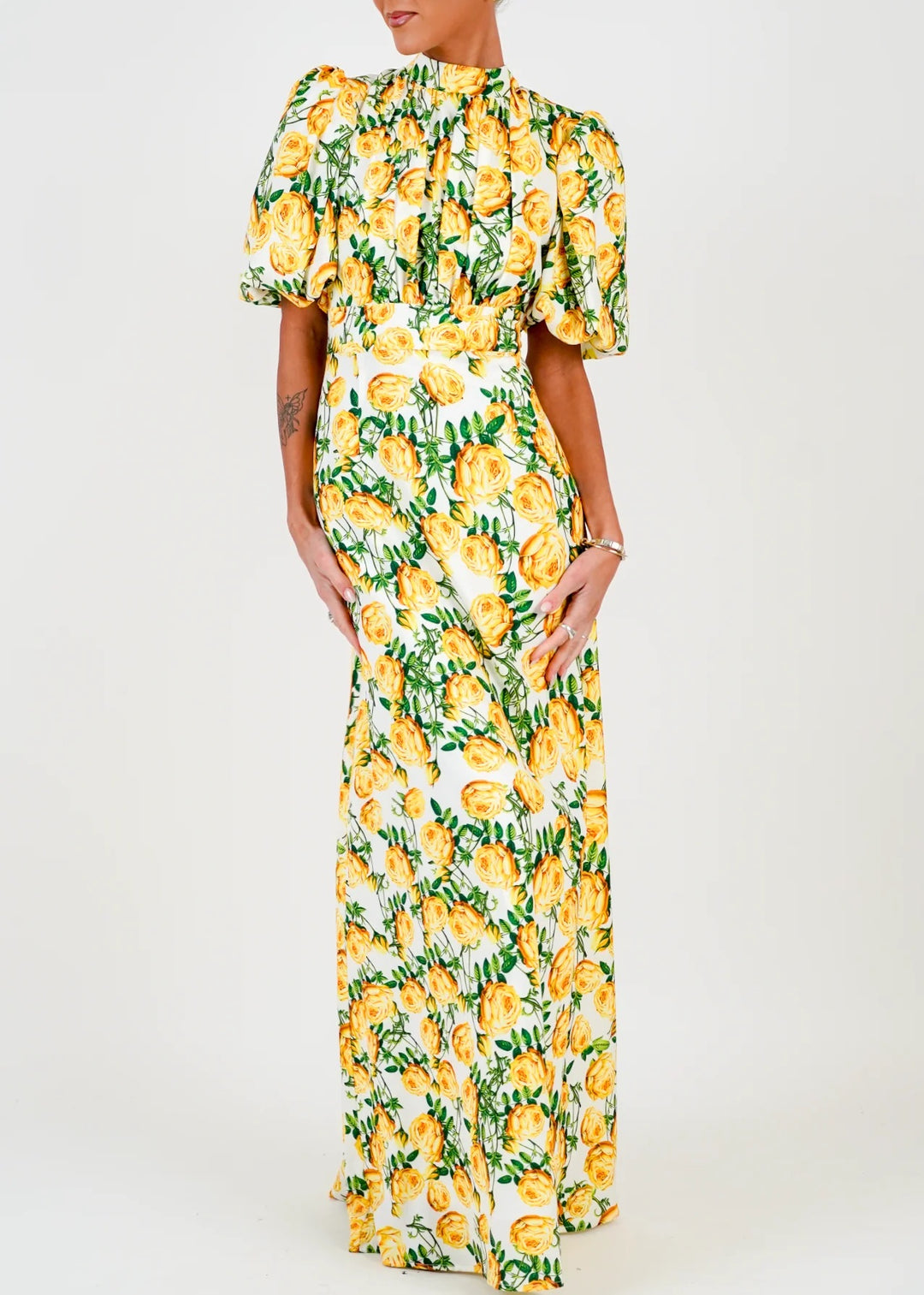 Holly Print Kjole Long  Print