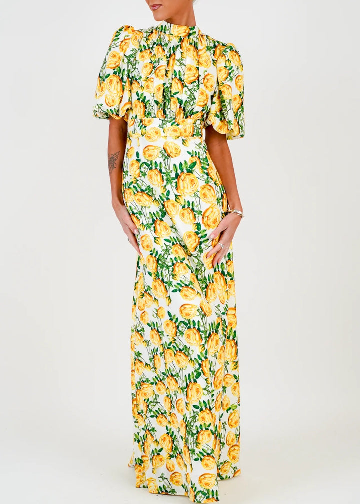 Holly Print Kjole Long  Print