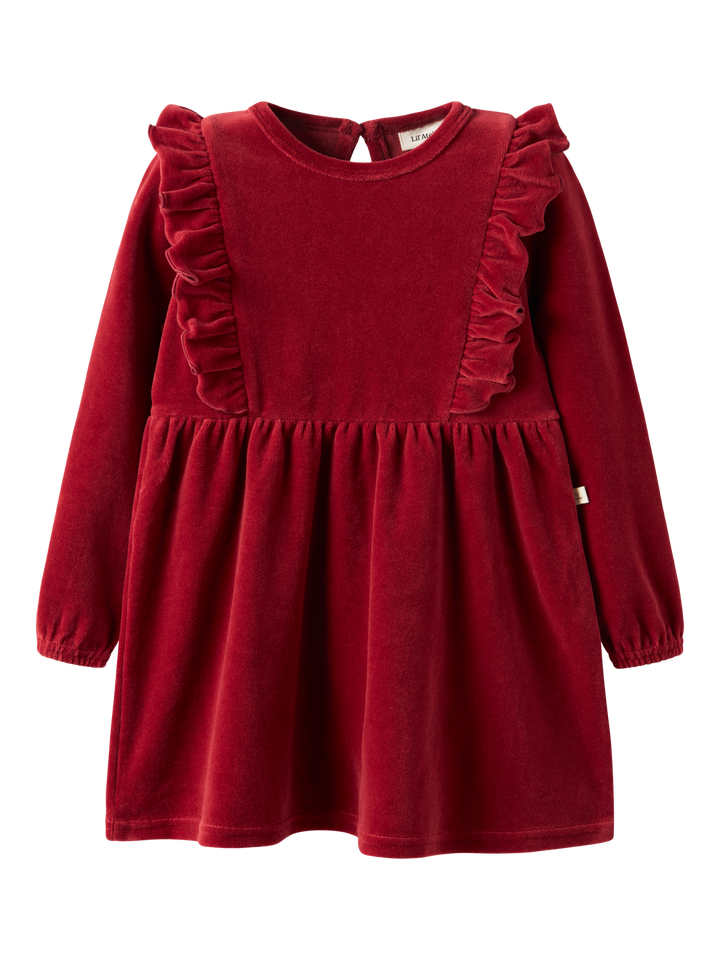 NMFSAGA SAG LS DRESS LIL  Mellomrød