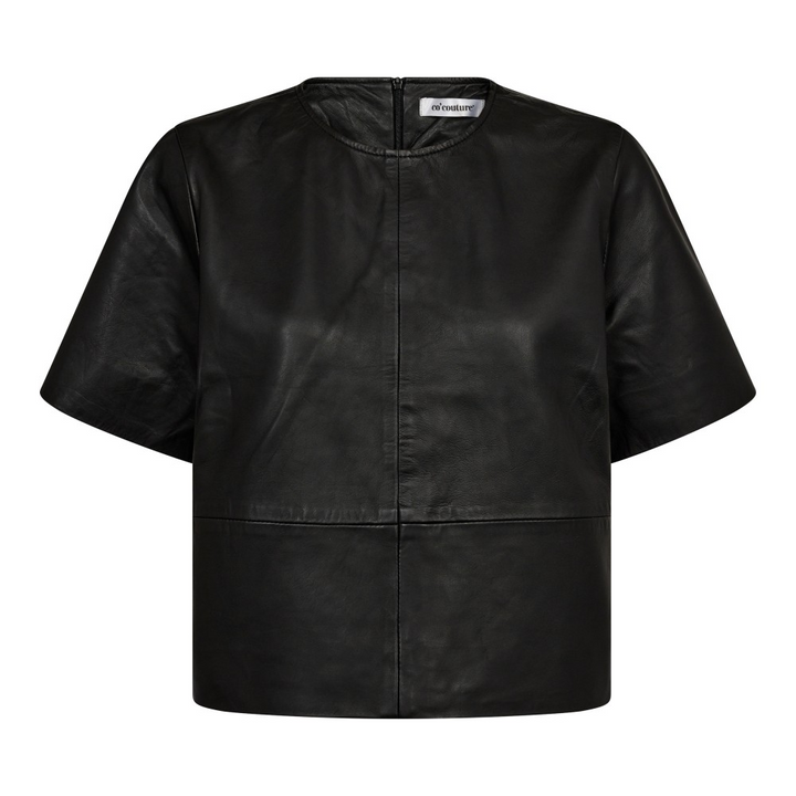 PhoebeCC Leather Tee  Black