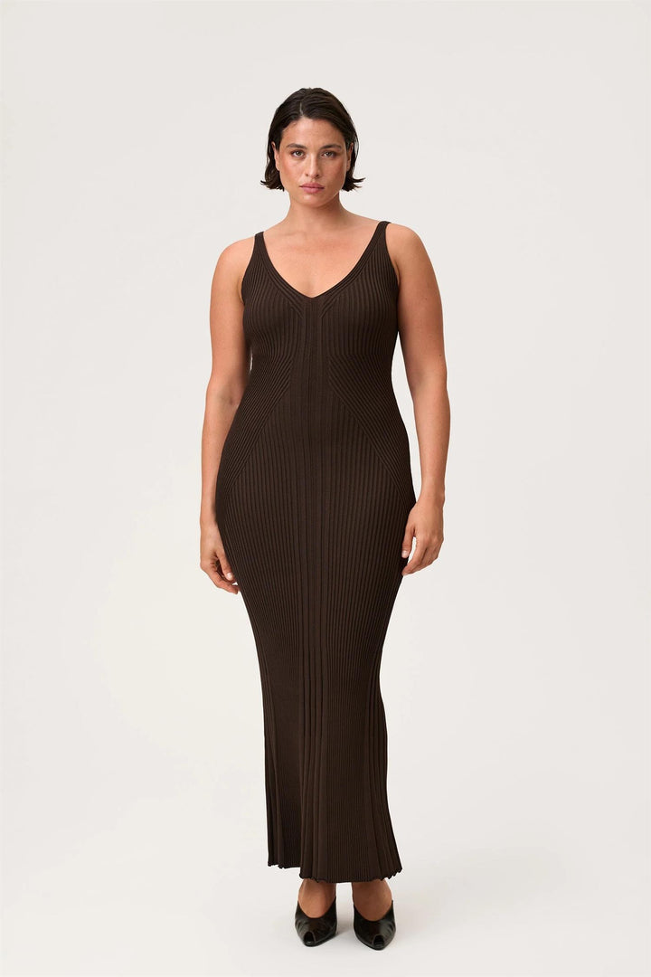 Lugo Maxi Dress  Brown
