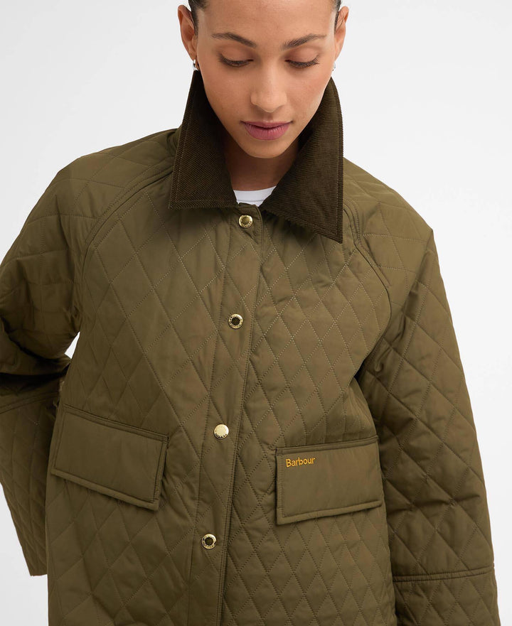 Barbour Kirby Quilt  Ivy Green/Ancient Tartan