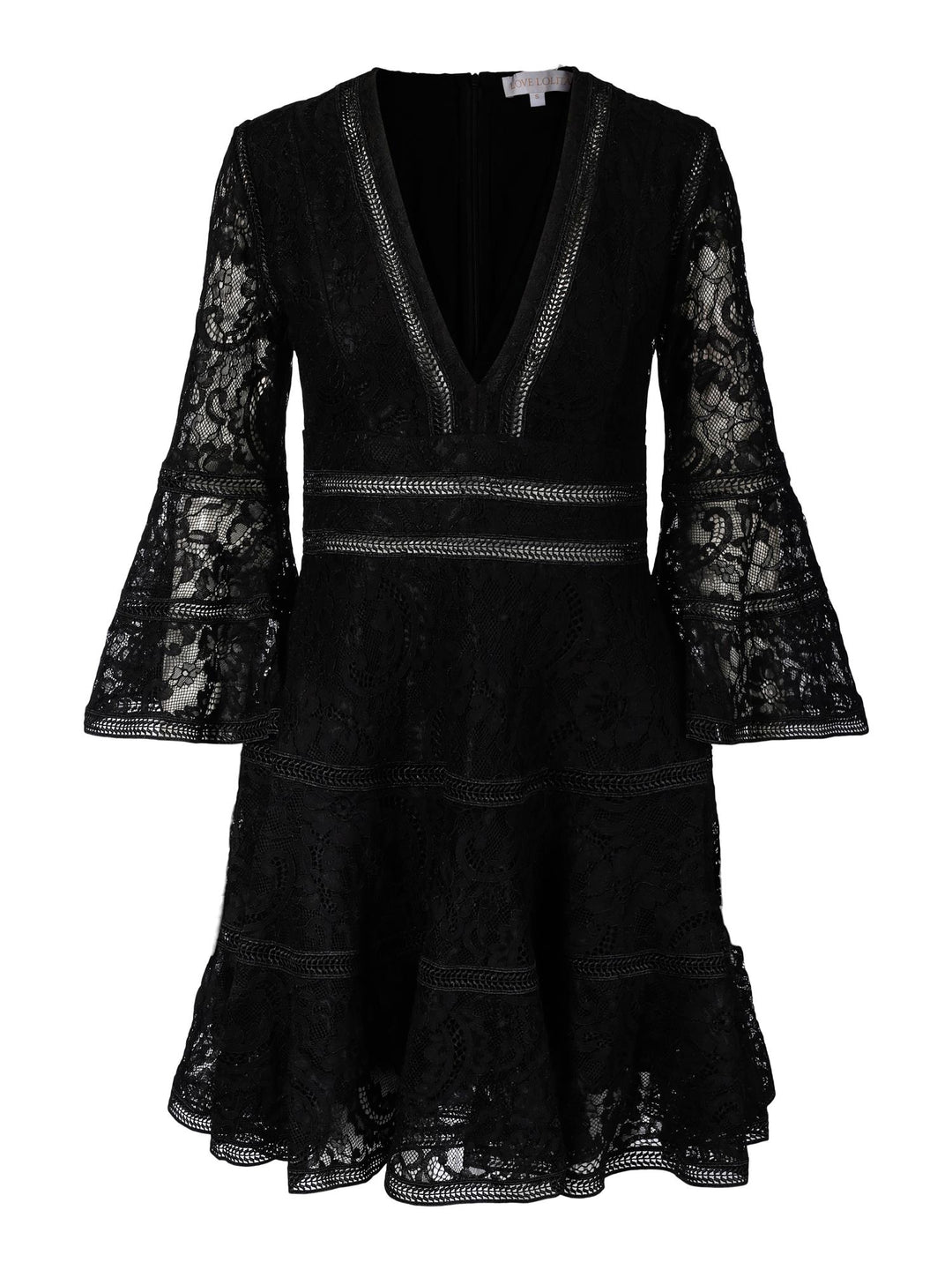 Millie lace mini dress  Black Lace