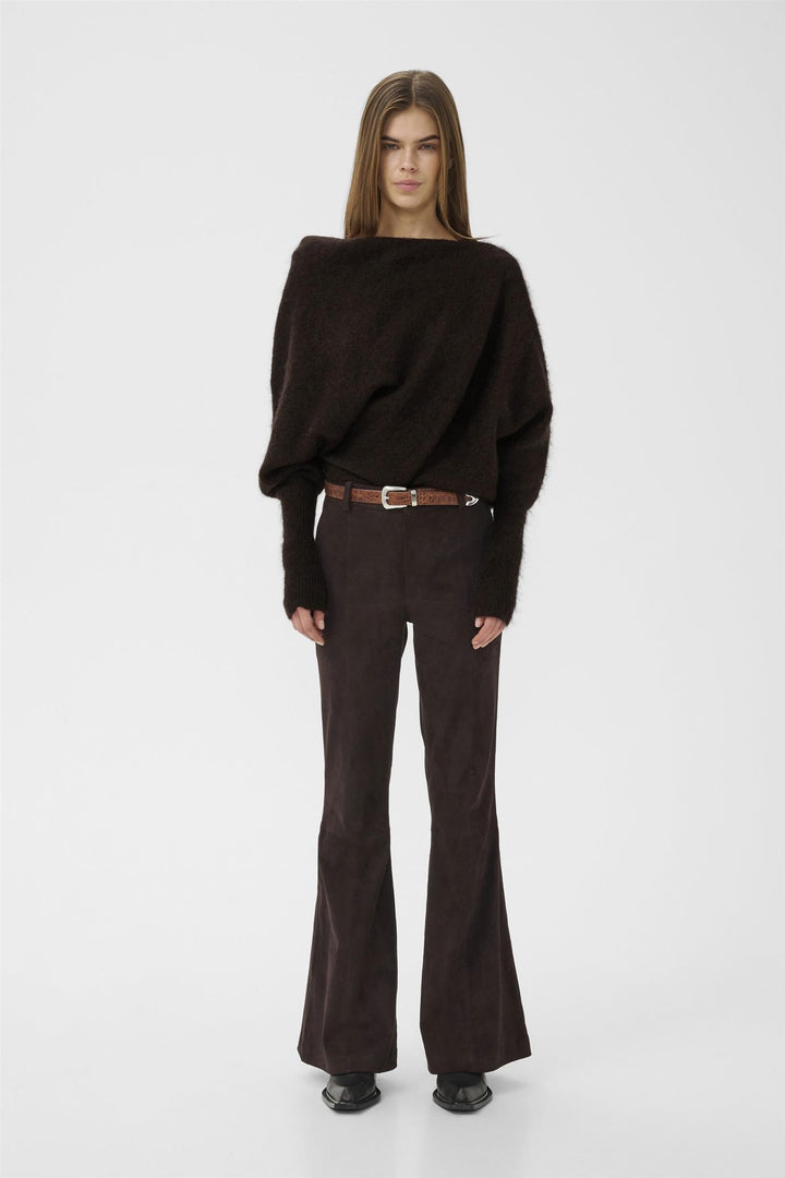Debbie Drape Pullover  Ganache Melange