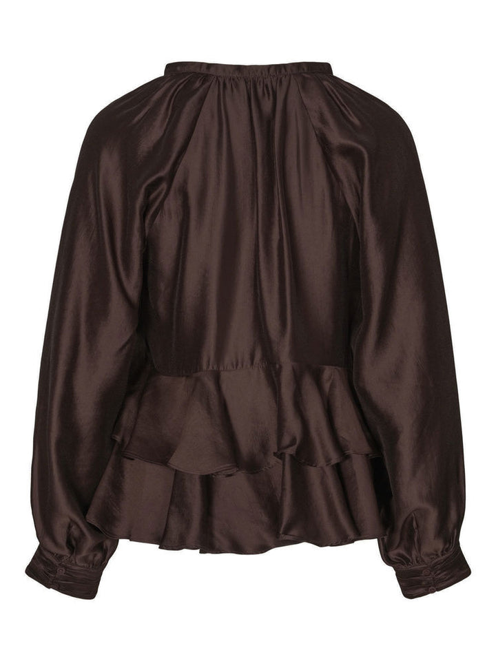 Uma Blouse  Warm Chocolate
