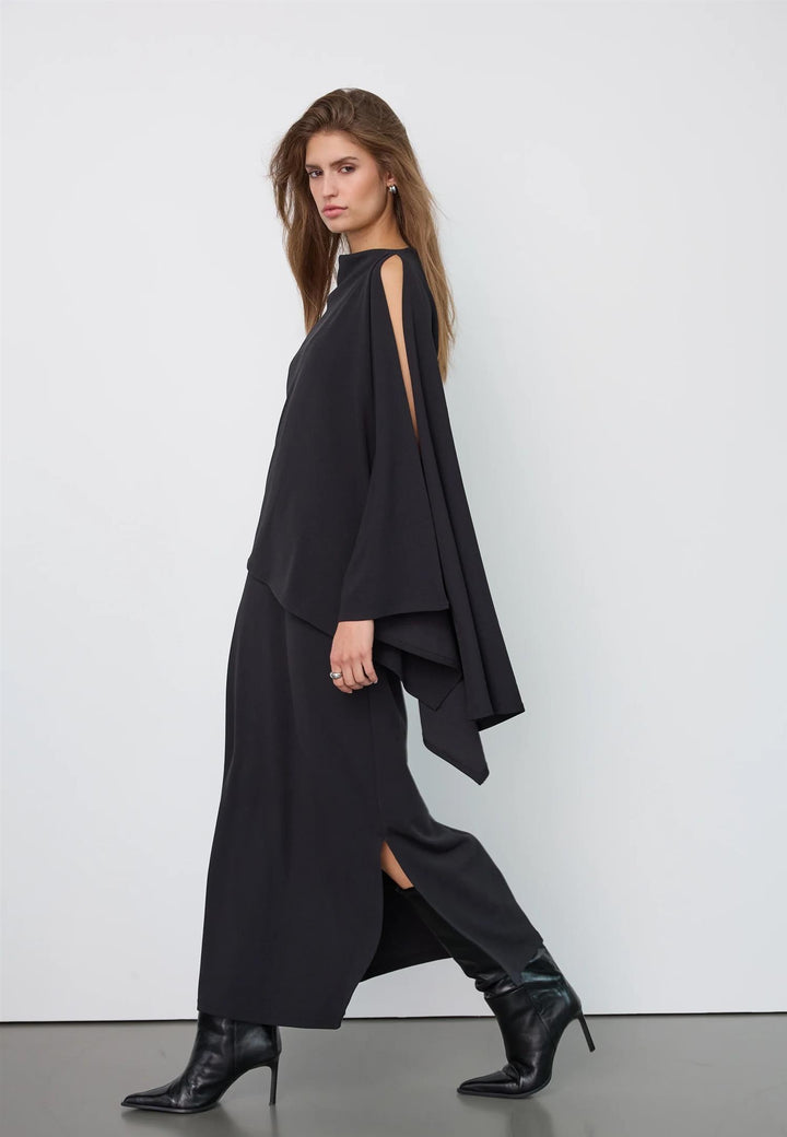FalconCC Drape Dress Black