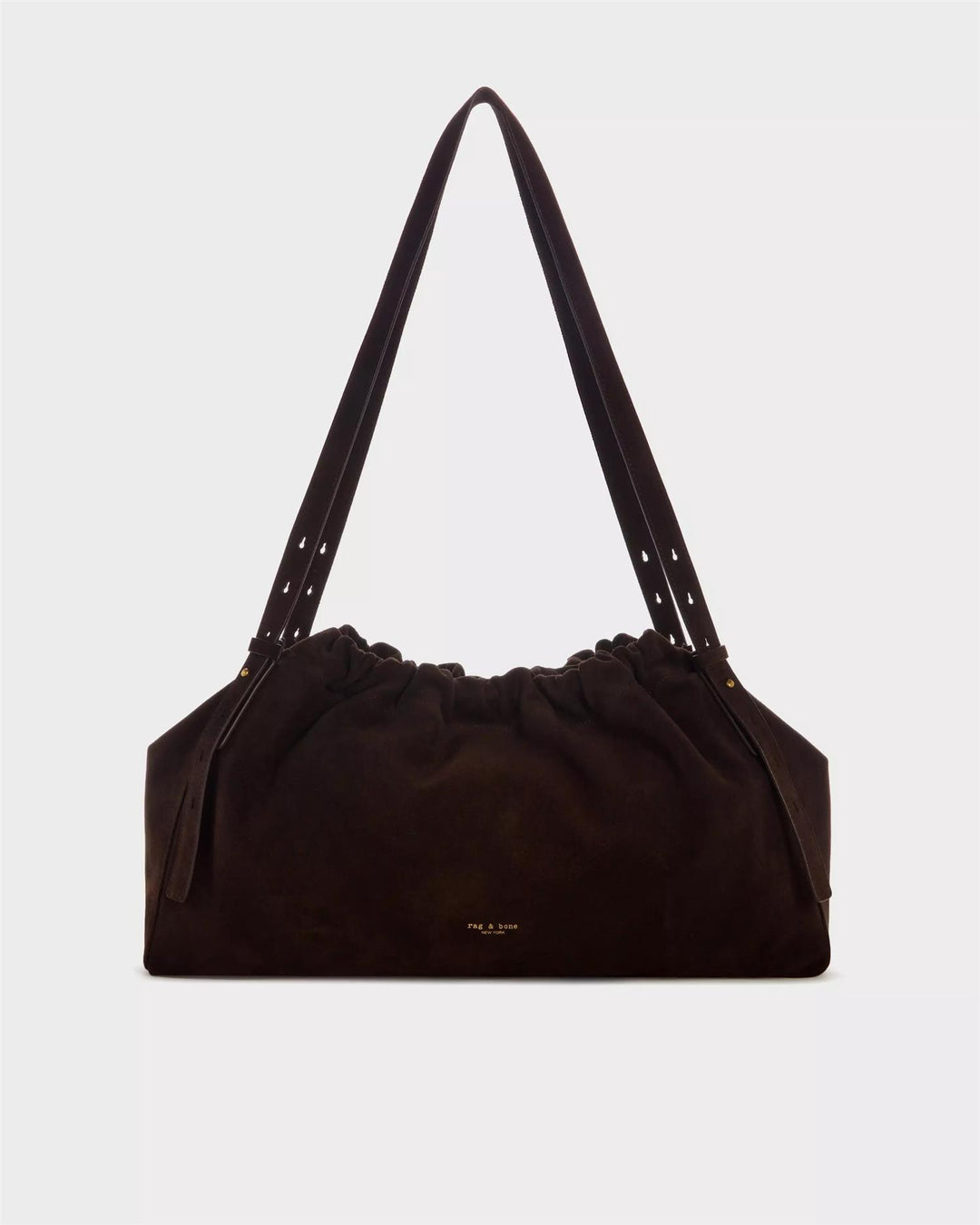 Ludlow Suede Satchel  Chocolate