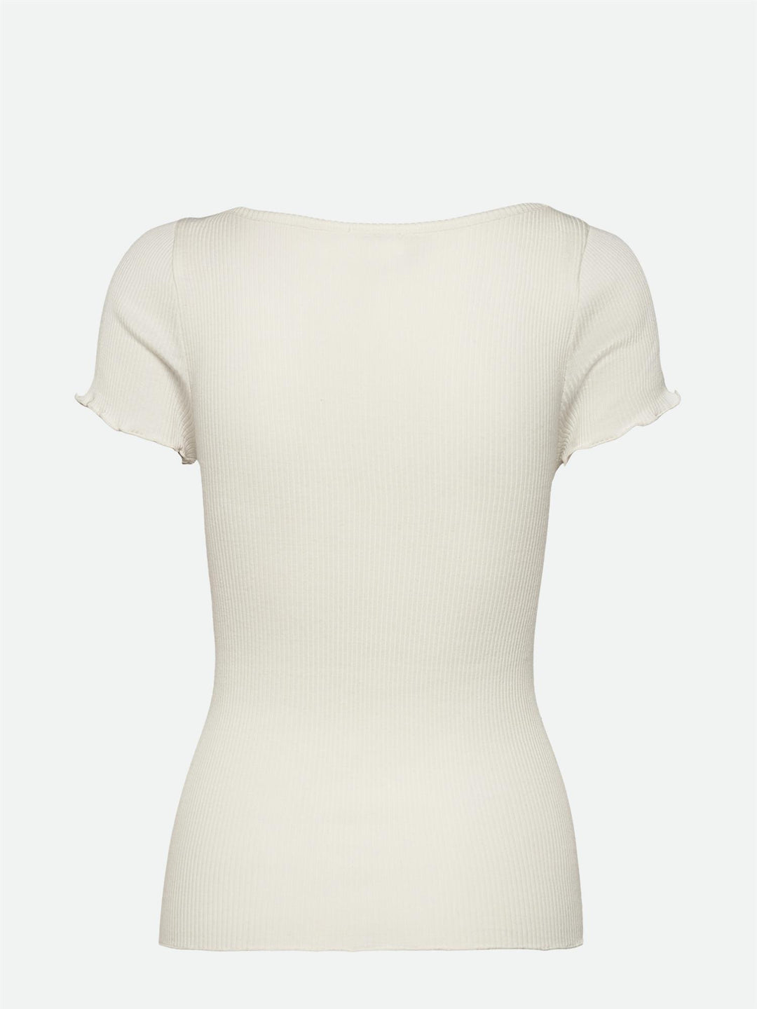 Benita SS Regular V-neck T-shirt  Ivory